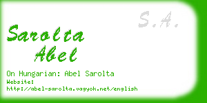 sarolta abel business card